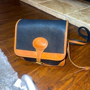 Vintage Dooney & Bourke  Pebbled Leather Crossbody Bag purse